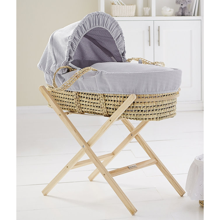 Clair De Lune Waffle Palm Moses Basket & Reviews Wayfair.co.uk